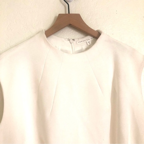 NEW Veronica Beard Turner Minidress Cream 22 - Picture 4 of 4